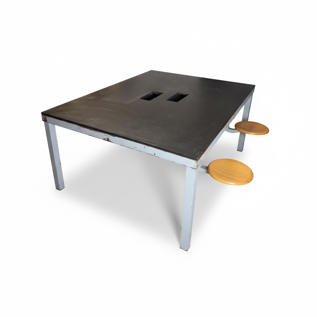 tavolo poste con sgabelli integrati