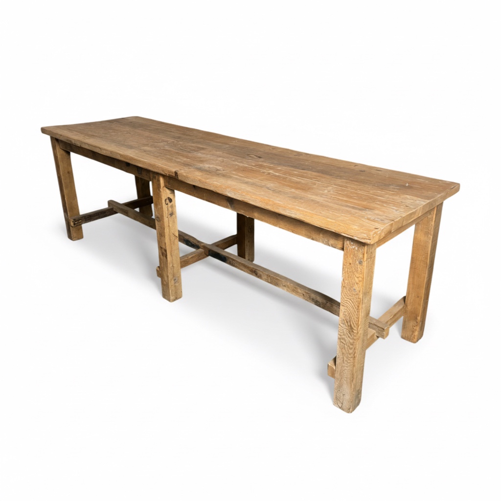 tavolo da lavoro rustico in legno massello