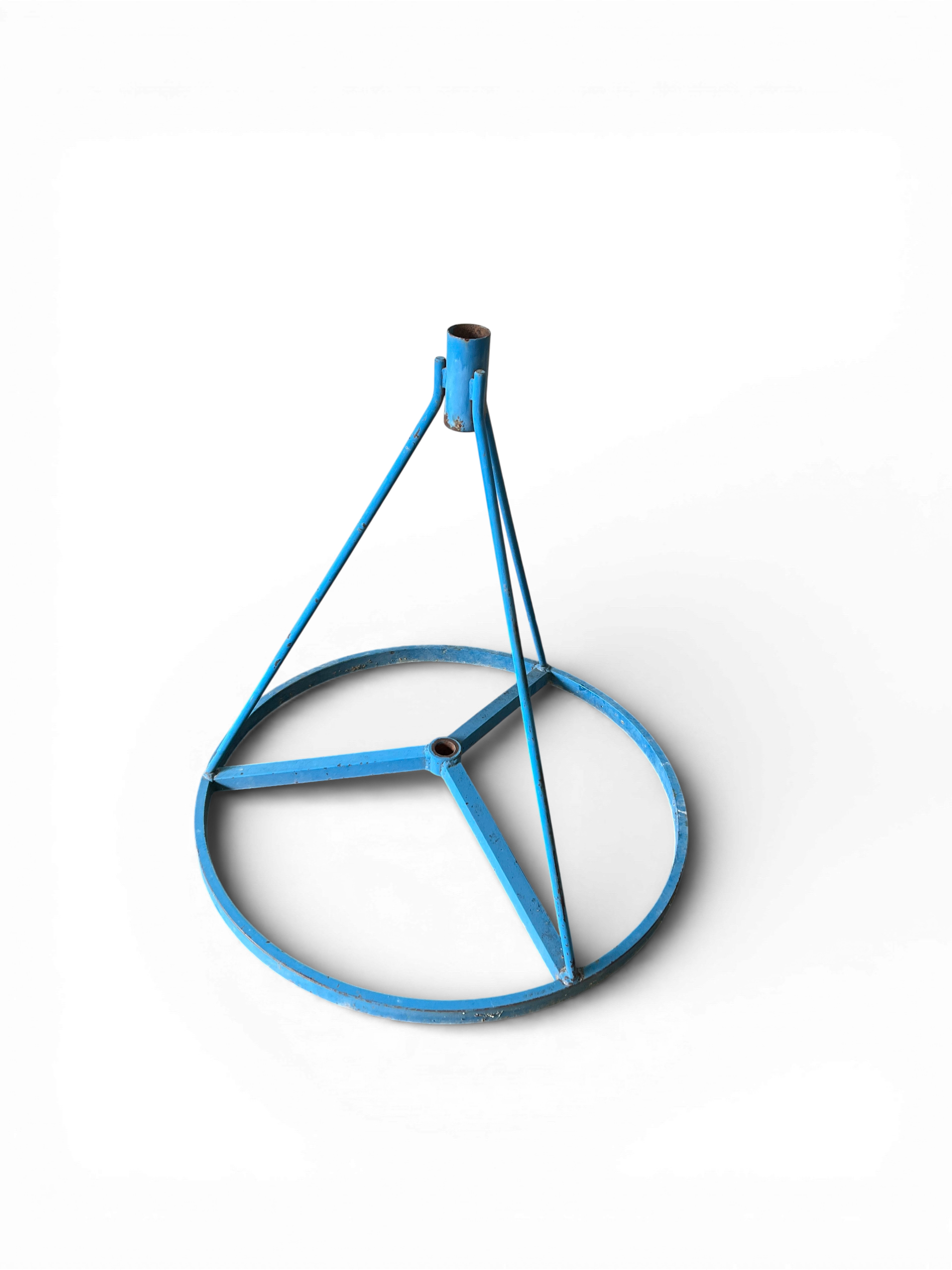 base per ombrellone industriale in tubolare blu