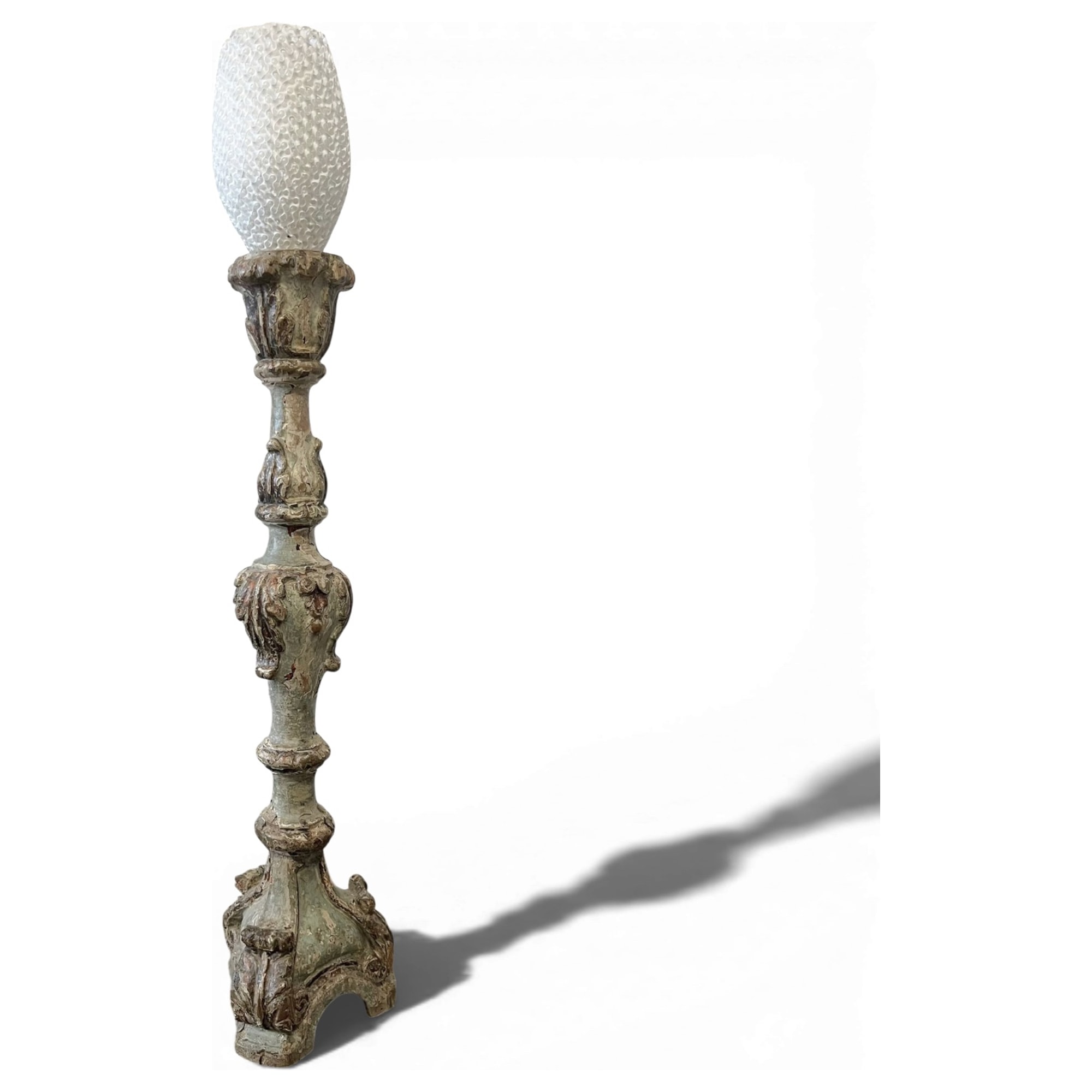 candelabro barocco con paralume in PLA stampato 3D