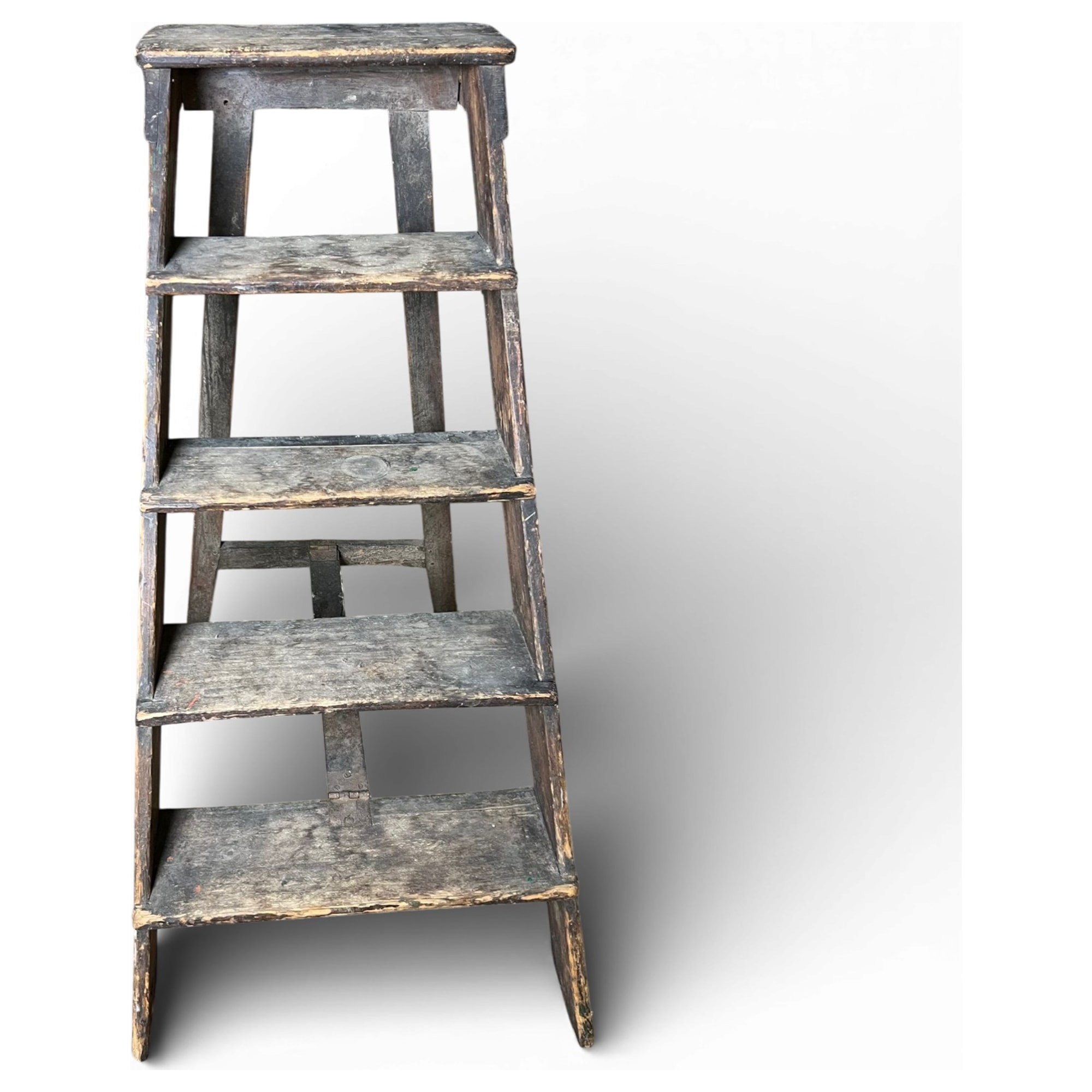 scaletta in legno patinato