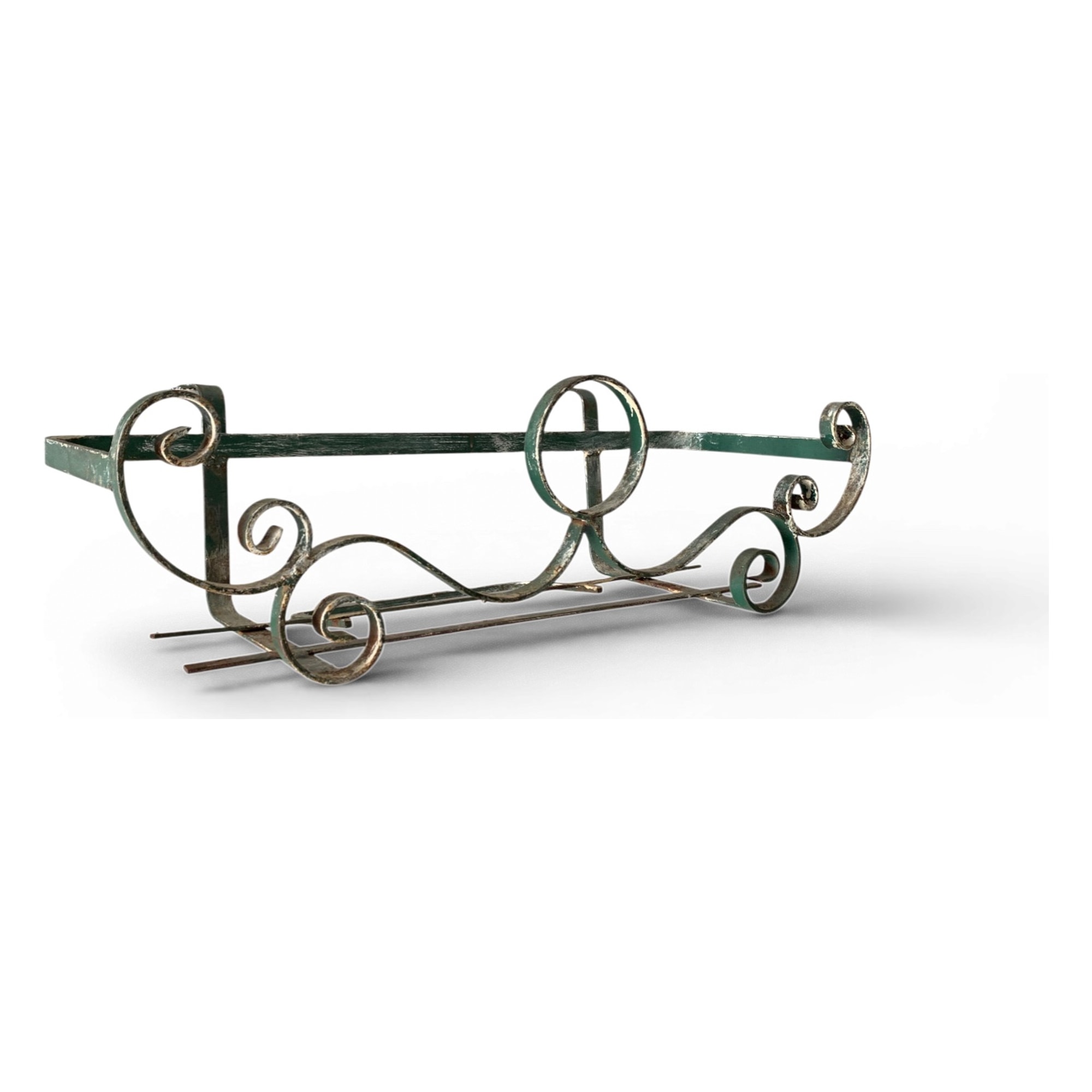 porta vaso da balcone in ferro battuto veneziano