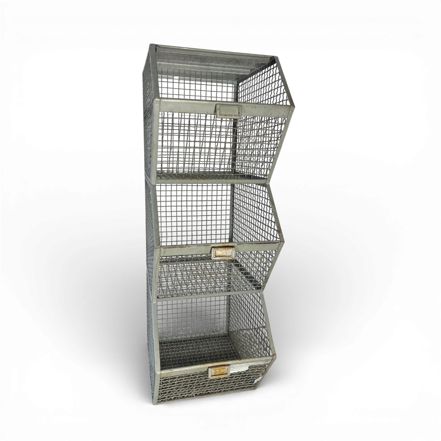 scaffalatura industriale a griglia impilabile