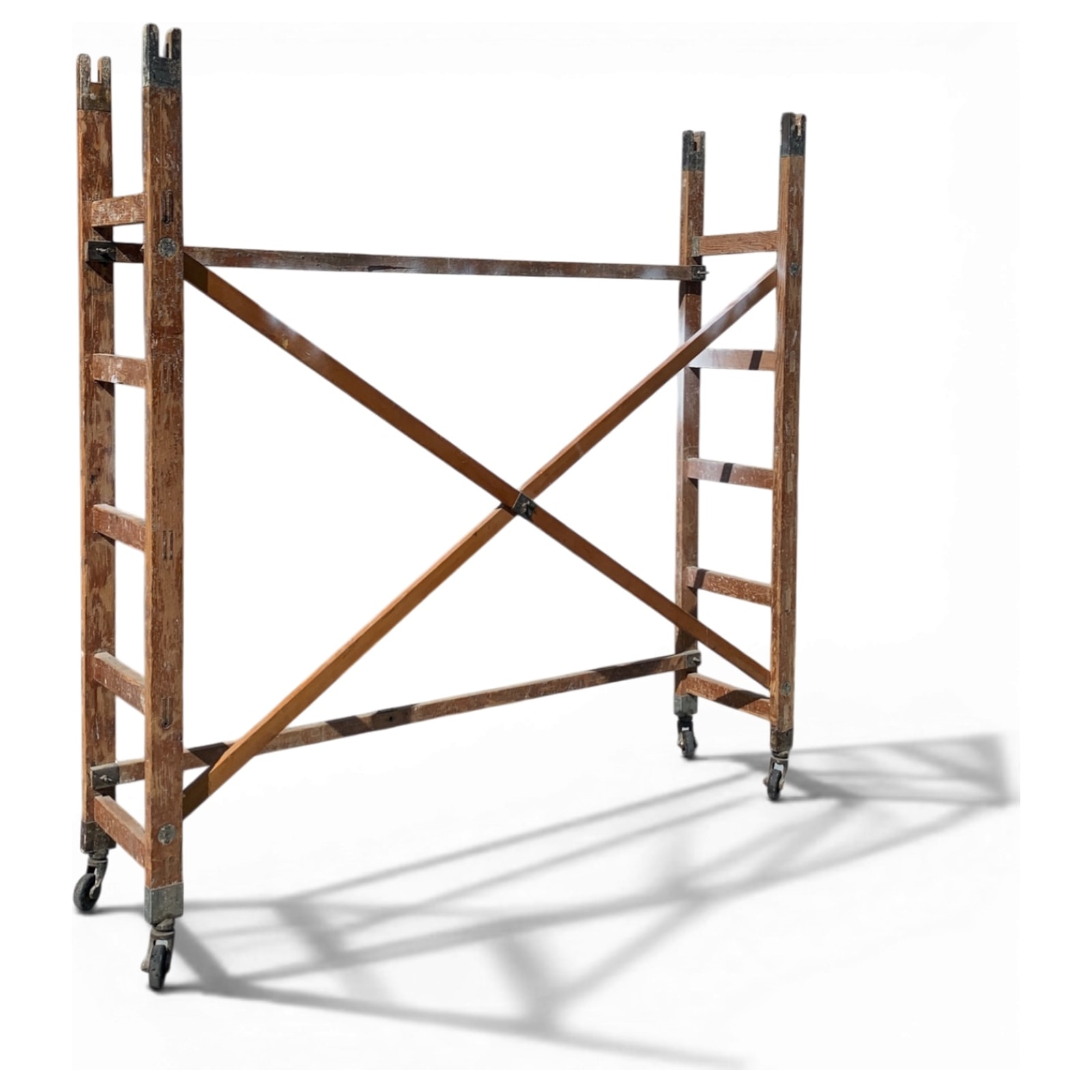 ponteggio da pittore industriale anni '50 su ruote