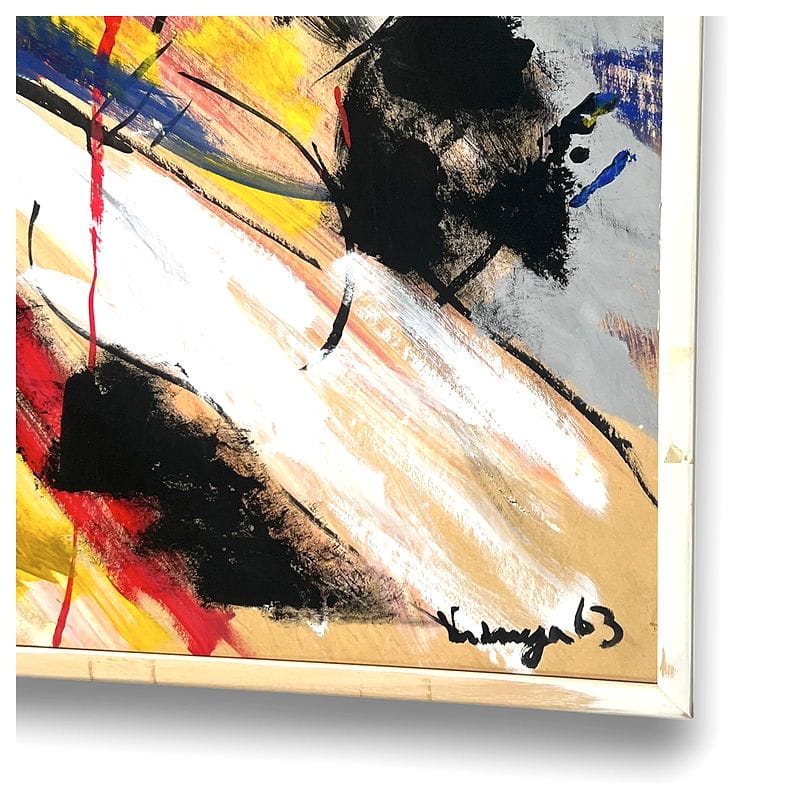 grande quadro astratto  su carta - immagine 3