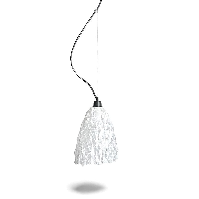 Lampada sospensione in PET trasparente (stampa 3d)