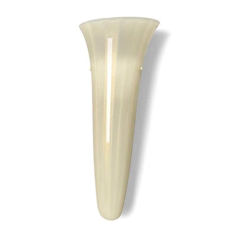 lampada applique a corolla in vetro alabastrino