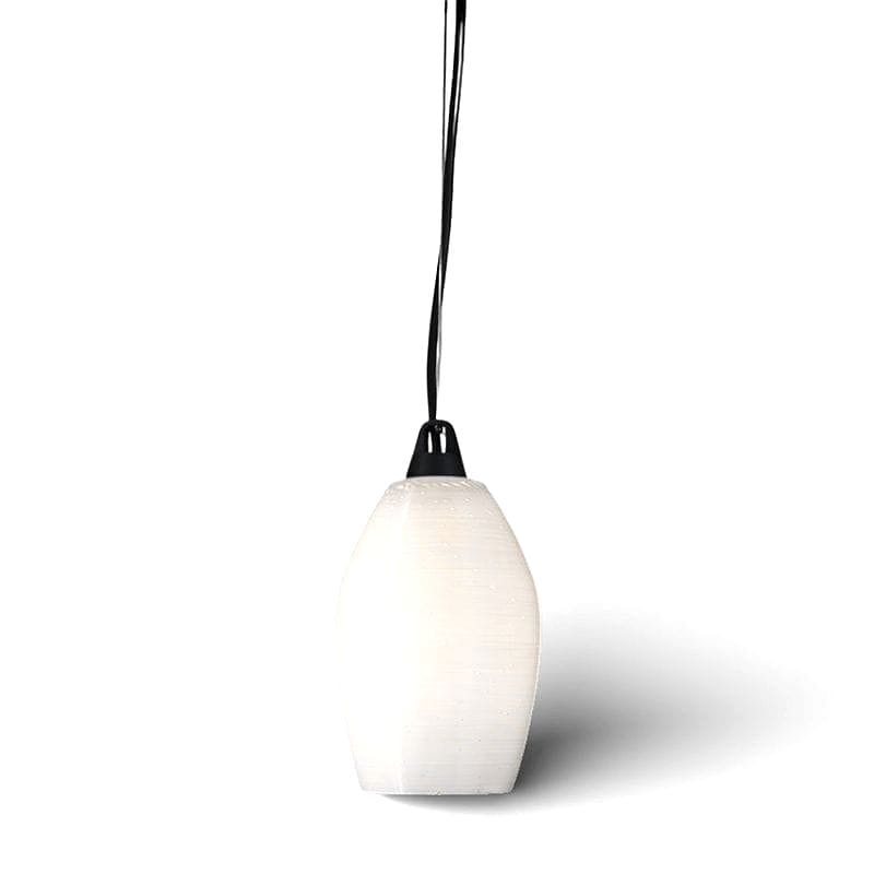 sospensione bianca opalina in polimero stampato