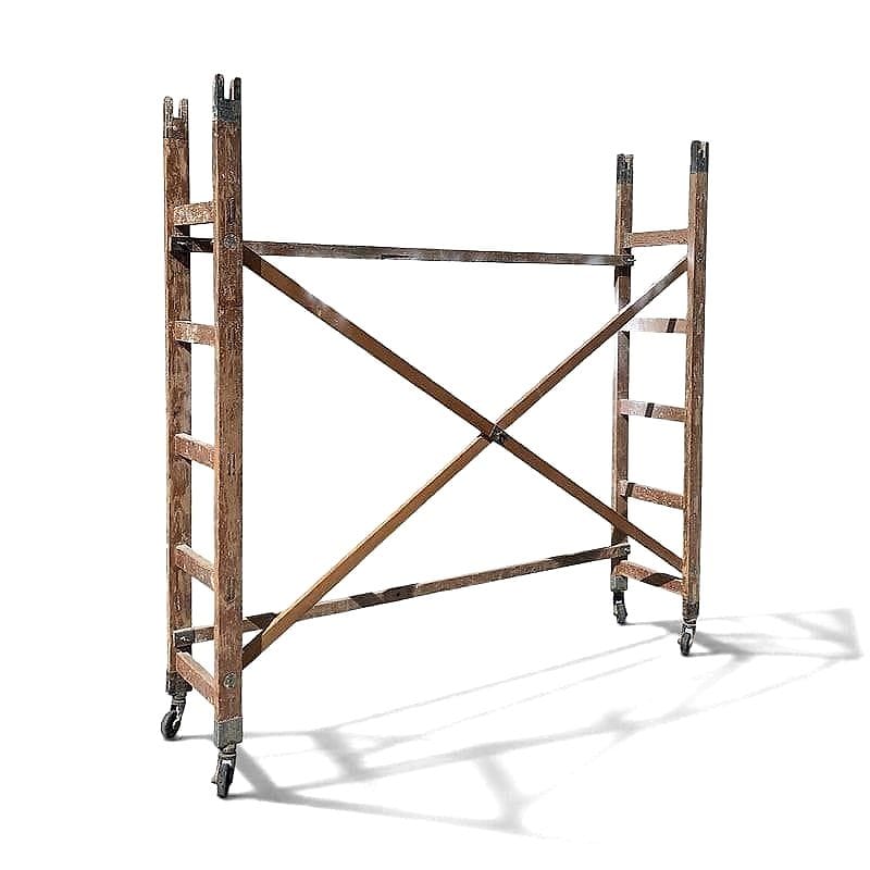 ponteggio da pittore industriale anni '50 su ruote
