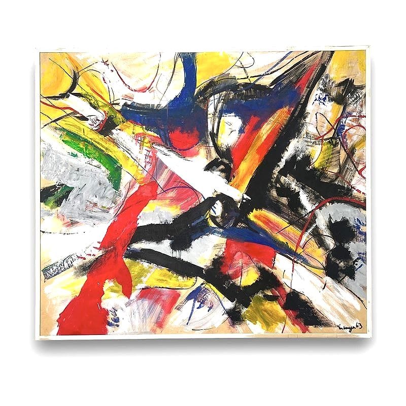 grande quadro astratto  su carta