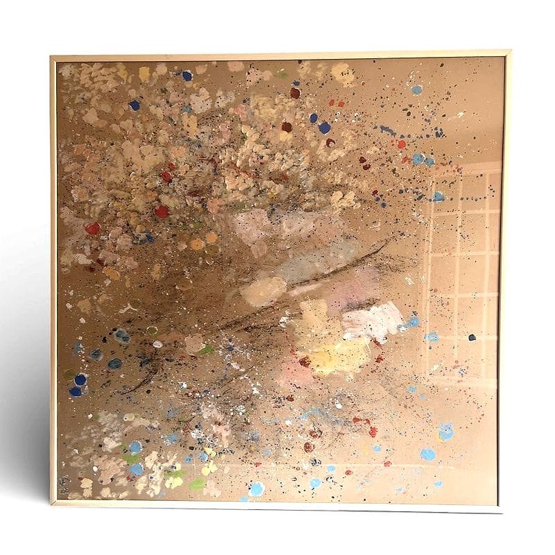 quadro astratto su cartone 