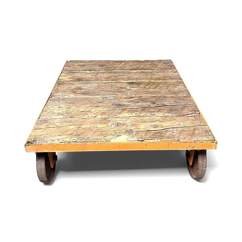 coffee table industriale carrello vintage - immagine 3