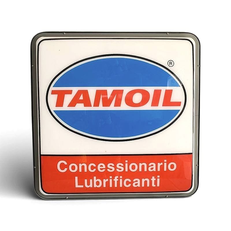 insegna luminosa tamoil concessonario lubrificanti