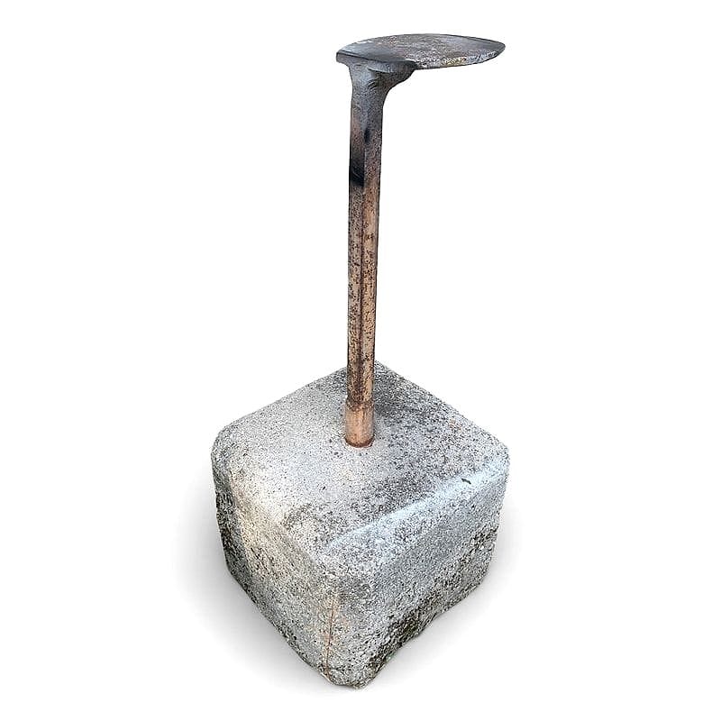 battilama industriale con base in cemento e ferro - immagine 3