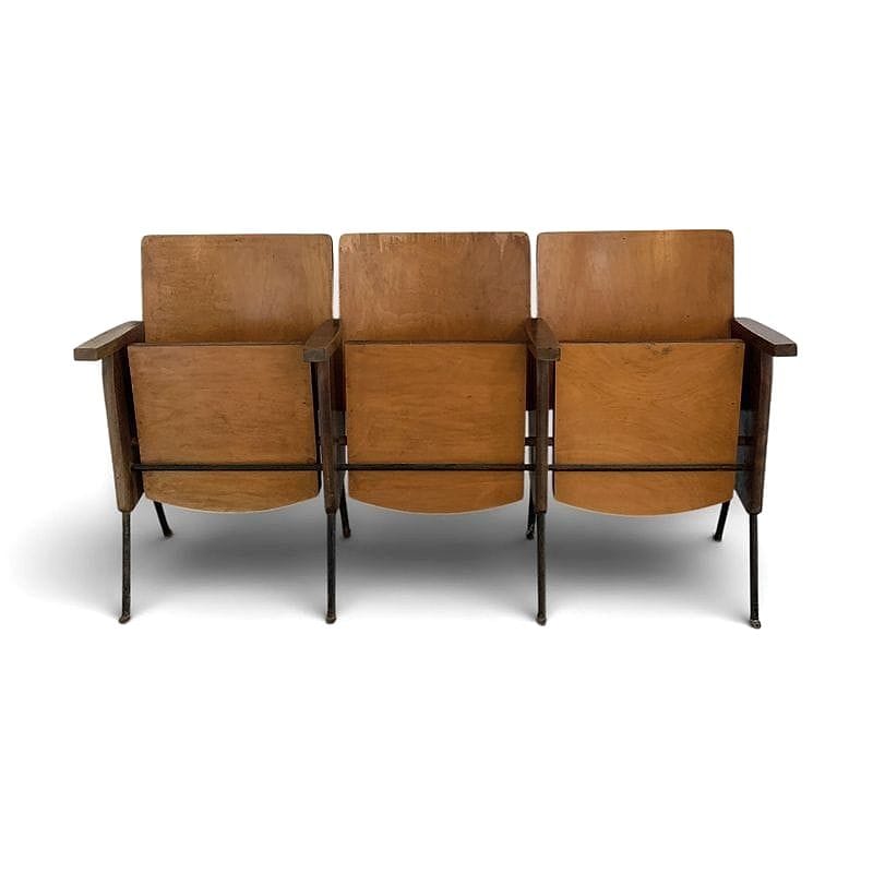 seduta tripla da teatro anni '50