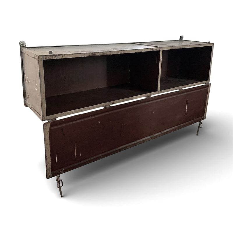 contenitore industriale in ferro battuto